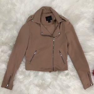 Taupe/Mauve Pink Motorjacket